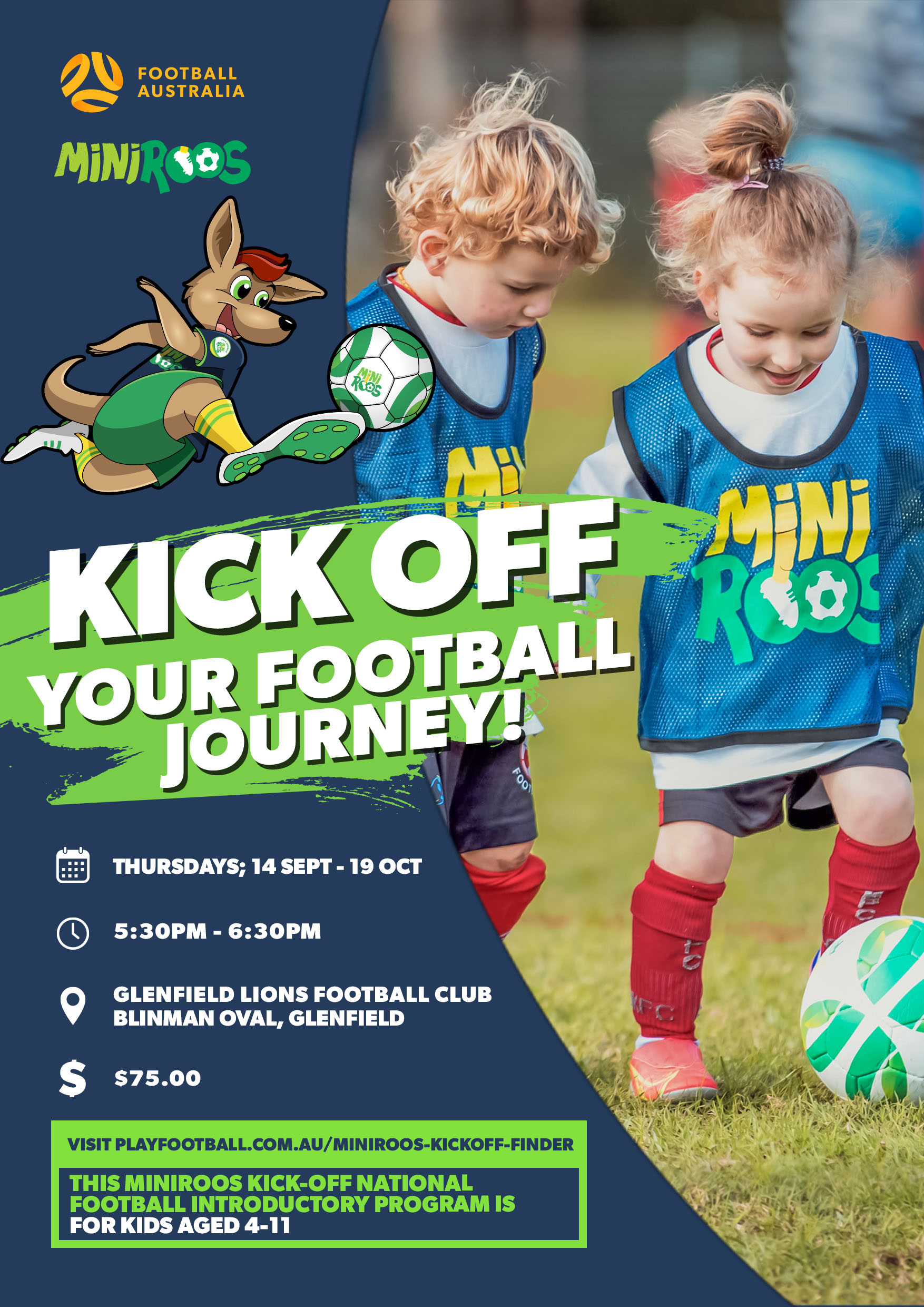 MKO Clubs - Promotional Flyer - Glenfield Lions Football Club
